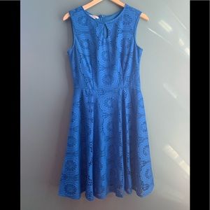 London Style Cornflower Blue Dress